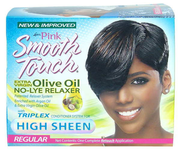 Pink Smooth Touch Olive Oil No-Lye Relaxer Kit Regular