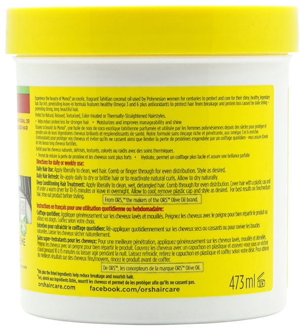 ORS - Monoi Oil - Anti-Breakage - Leave-in Conditioning Creme - 473 ml (16 fl. oz.)