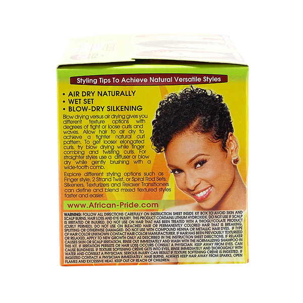African Pride Shea Butter Miracle Moisture Intense Texture Softening Elongating System