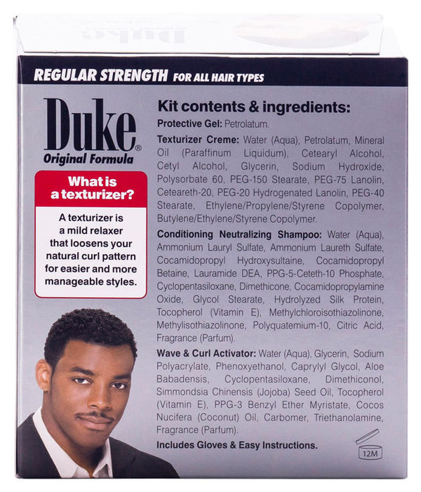 Duke Original Formula - Texturizing Creme Kit for Men - Regular Strength For All Hair Types